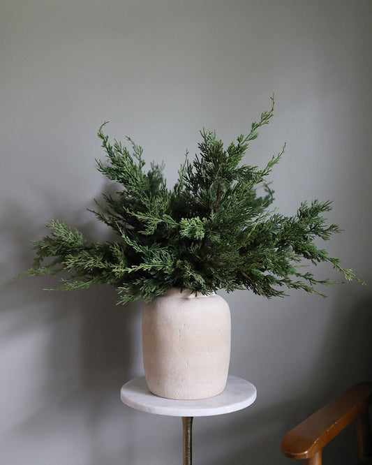 Real Touch Greenery Holiday Cedar Stems
