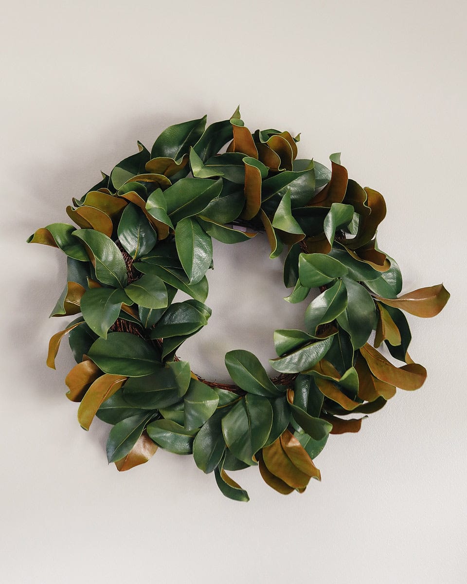 Faux Greenery Magnolia Leaves Wreath
