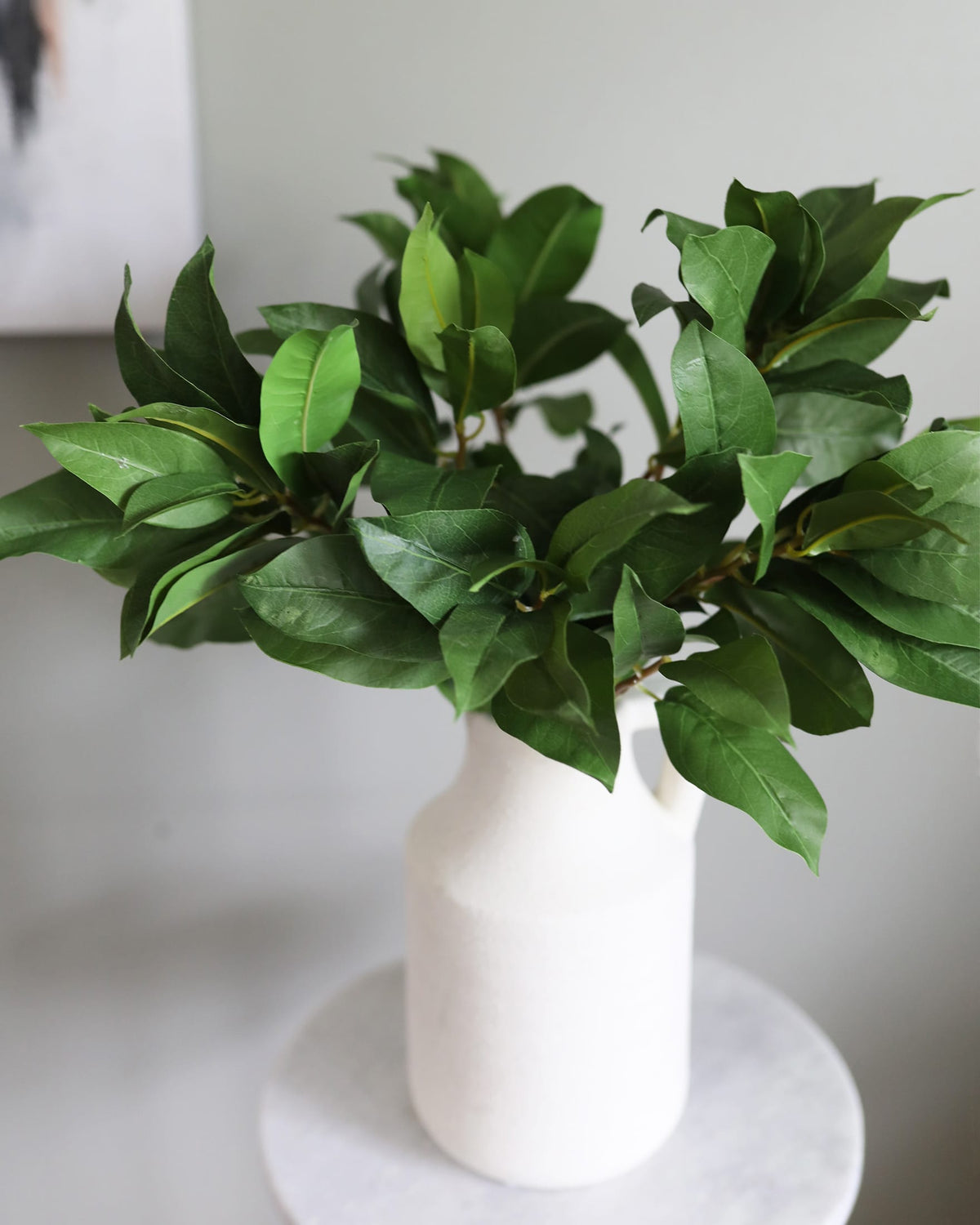Fake Green Laurel Leaf Foliage