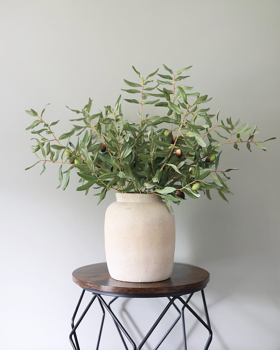 Artificial Olive and Olive Leaf Branch