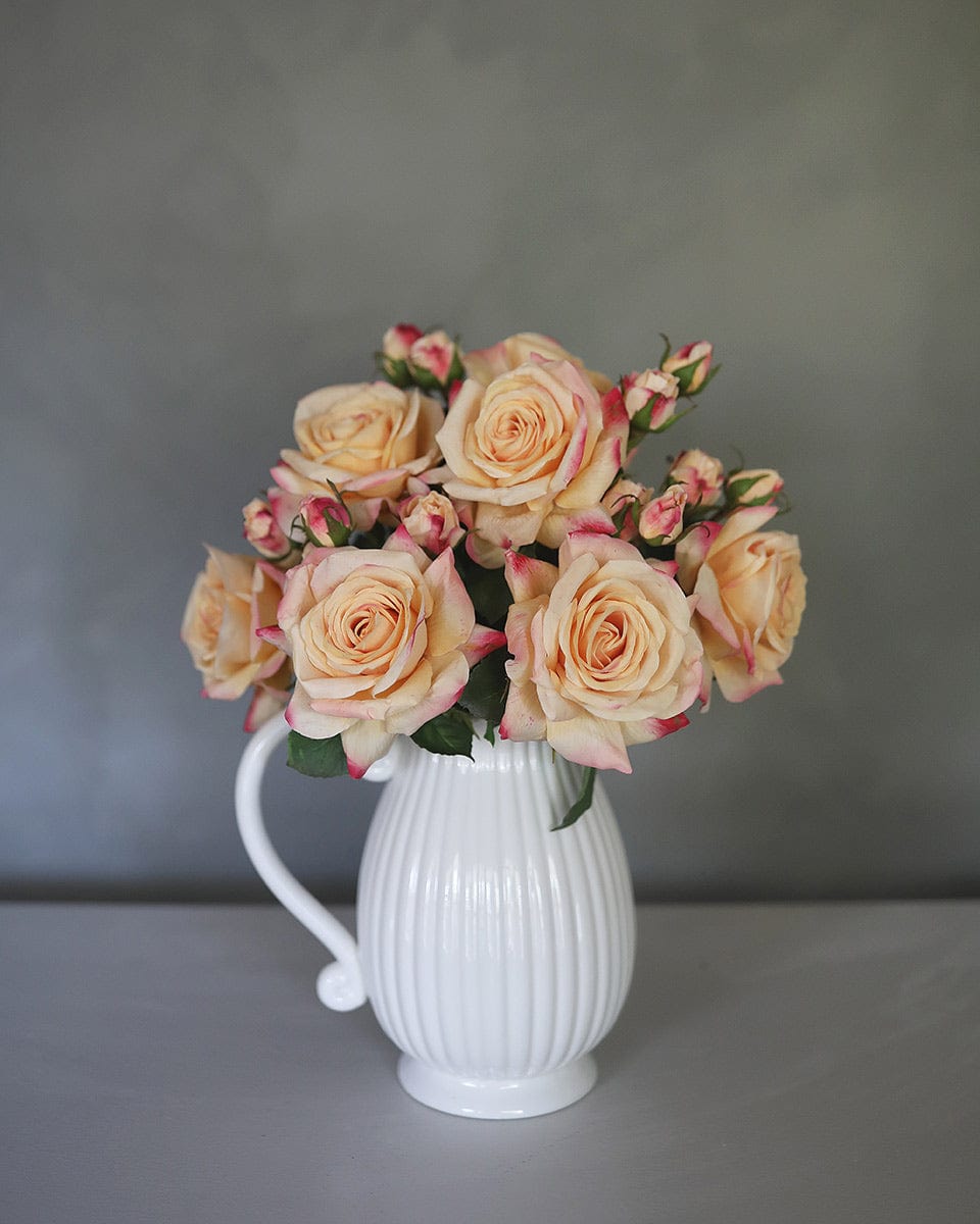 Real Touch Prestige Peach Rose 56cm