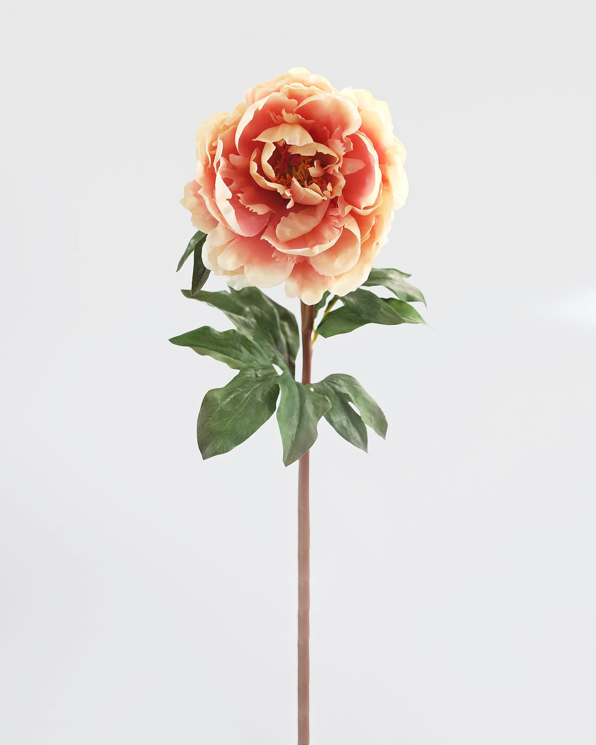 Real Touch Peach Mauve Peony 20.5"