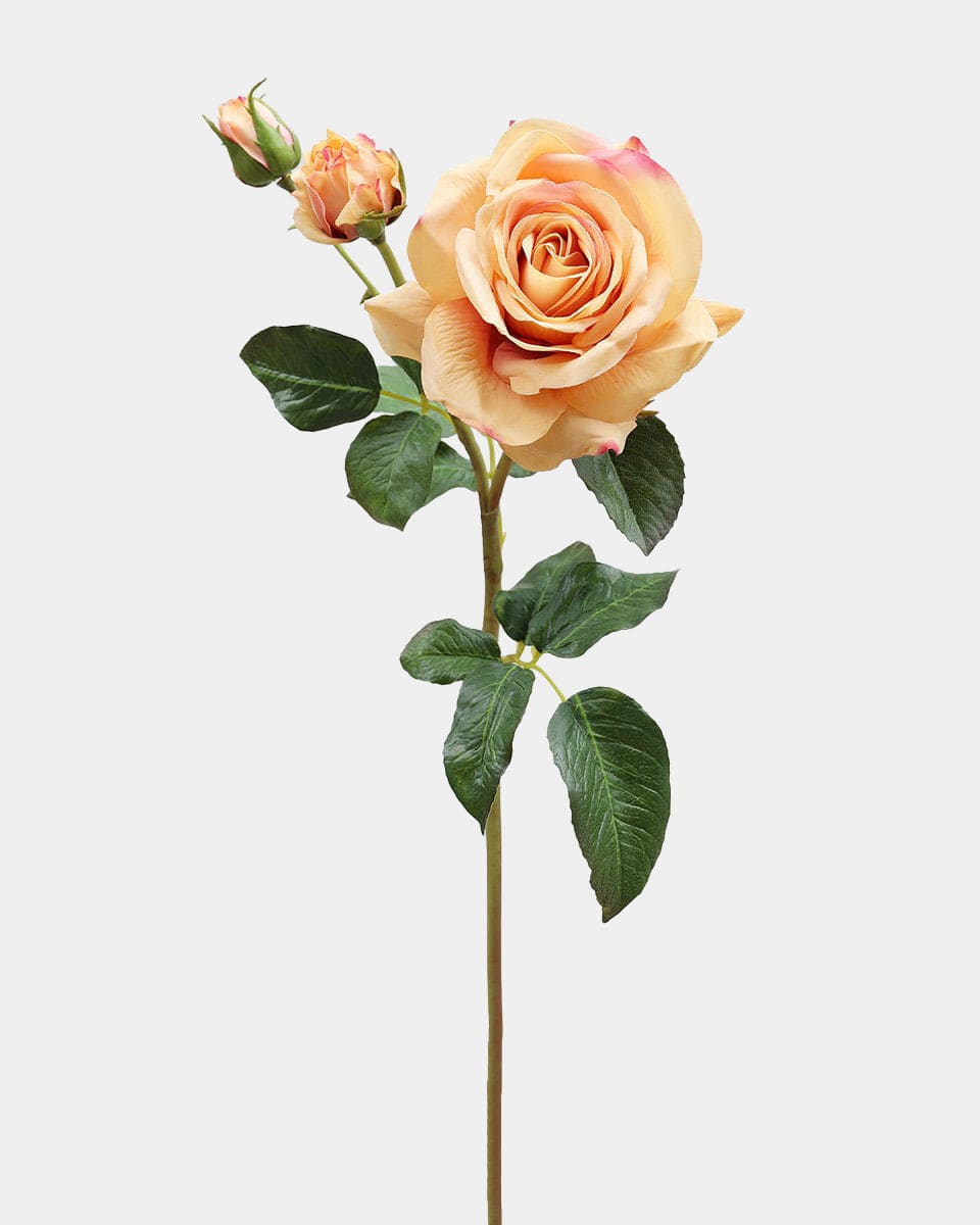 Real Touch Sunset Rose | High Quality Faux Flowers | Artificial Roses