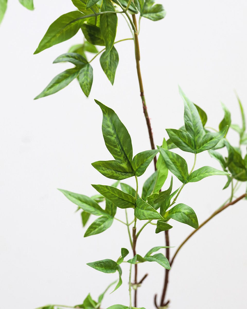 Close of Details of Fake Tender Leaf Foliage
