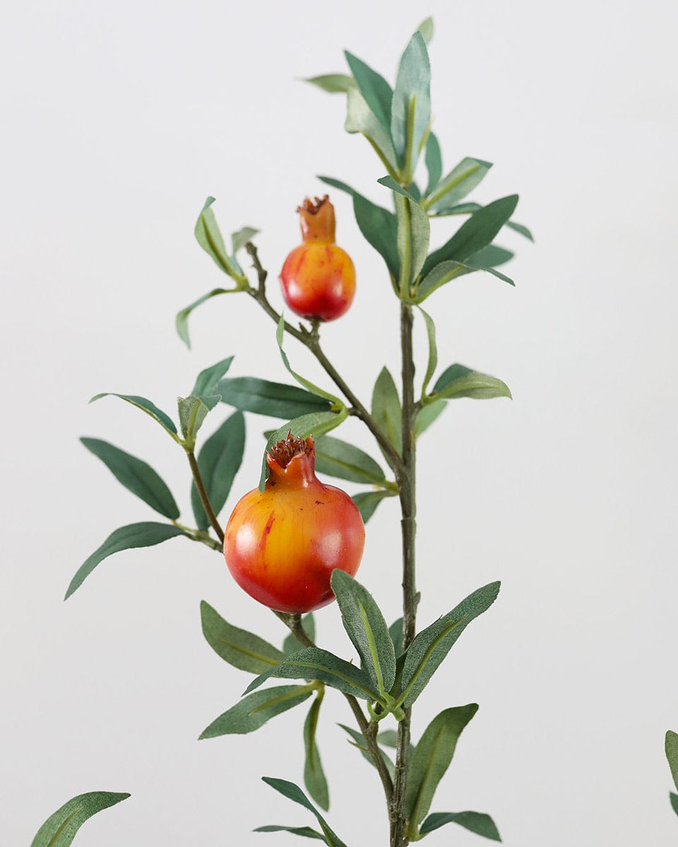 Details of Faux Fruit Pomegranate Branch