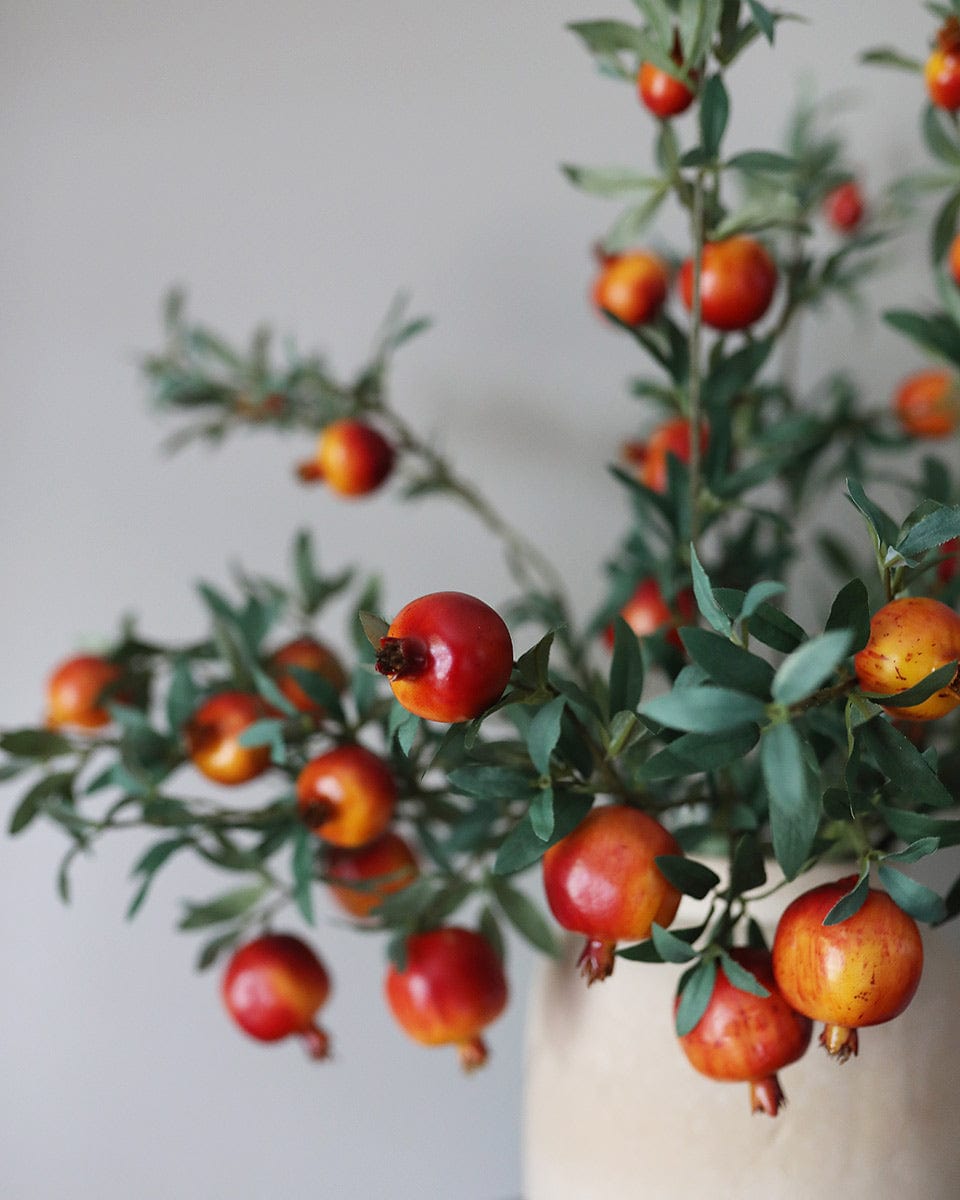 Details of Fake Fruit Pomegranate Arrangement