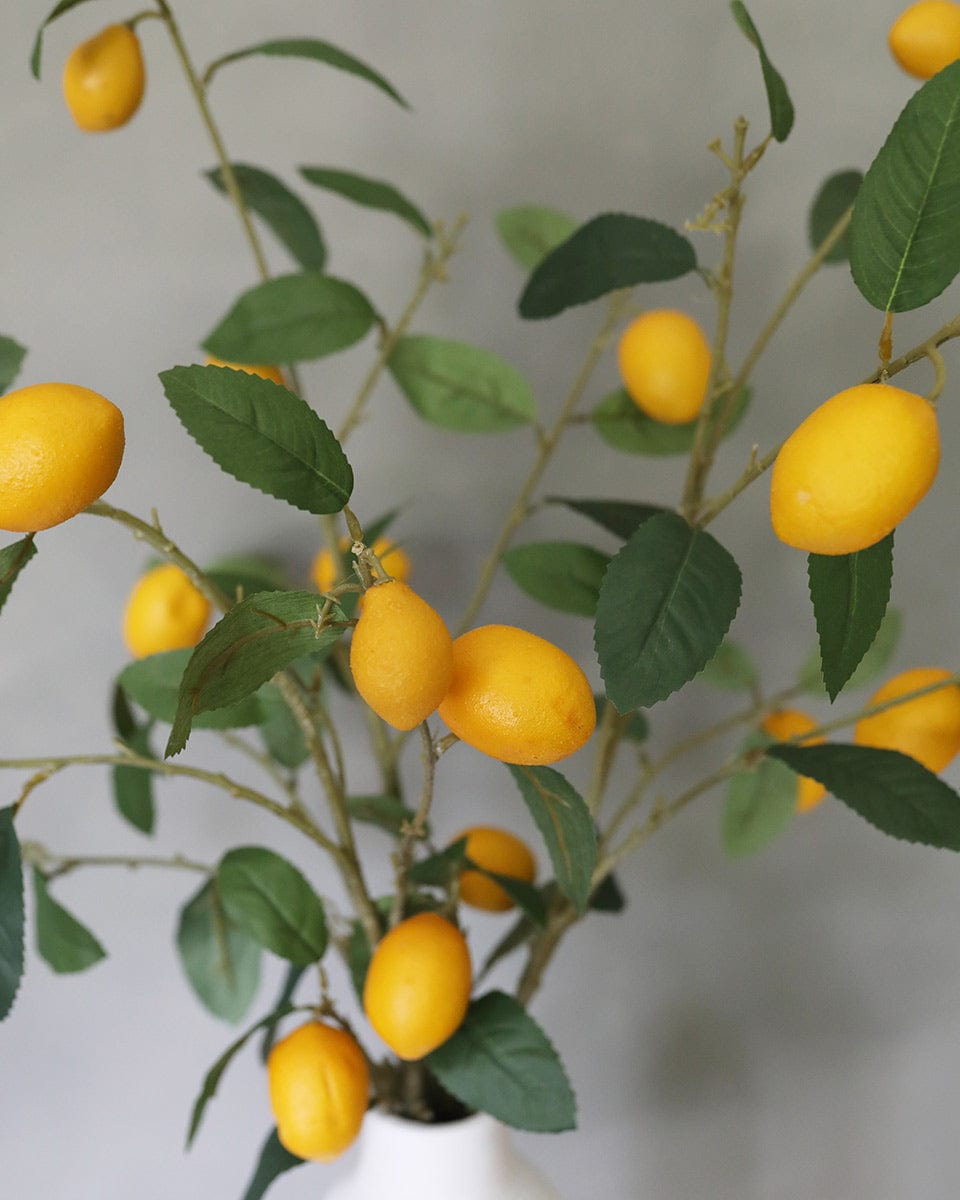 Fake Fruits Yellow Lemons