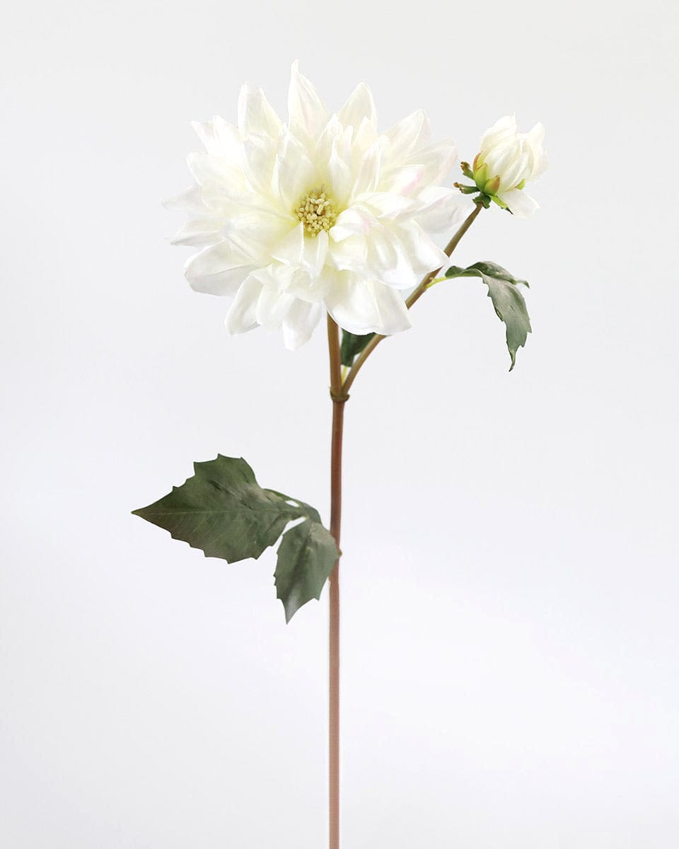 Prestige Botanicals pb-stem Artificial White Dahlia Stem