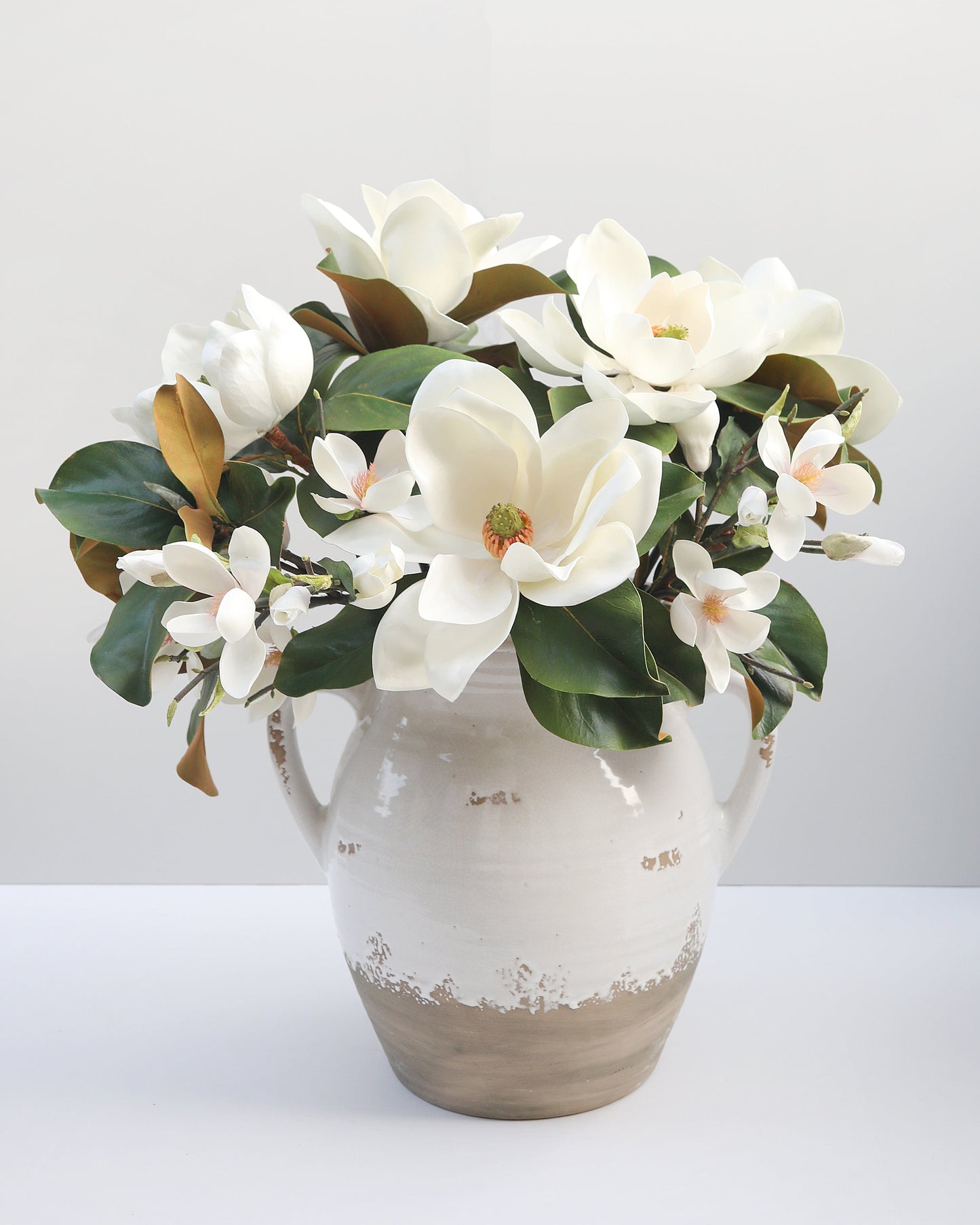 White Faux Magnolia 74cm