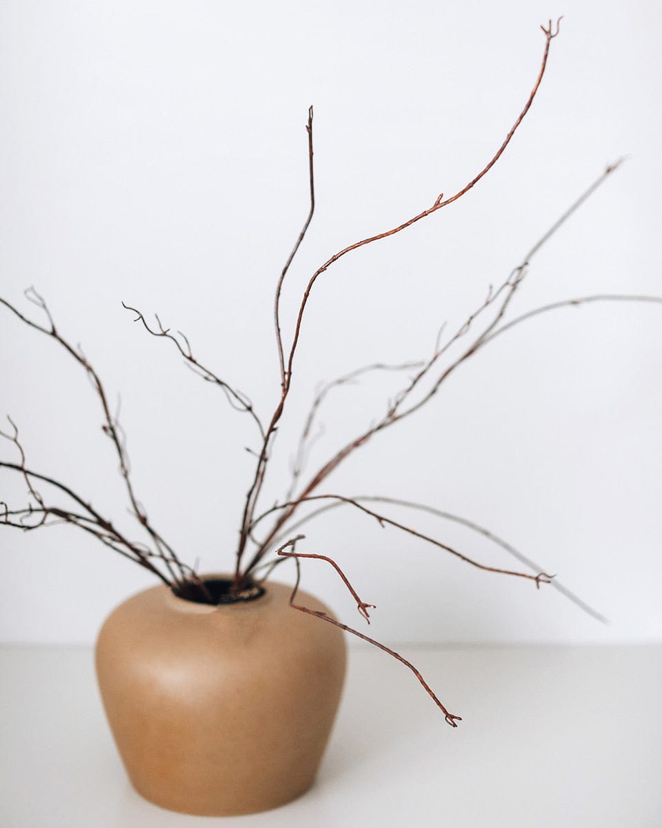 Fake Twisted Willow Branches in Vase Home Decor