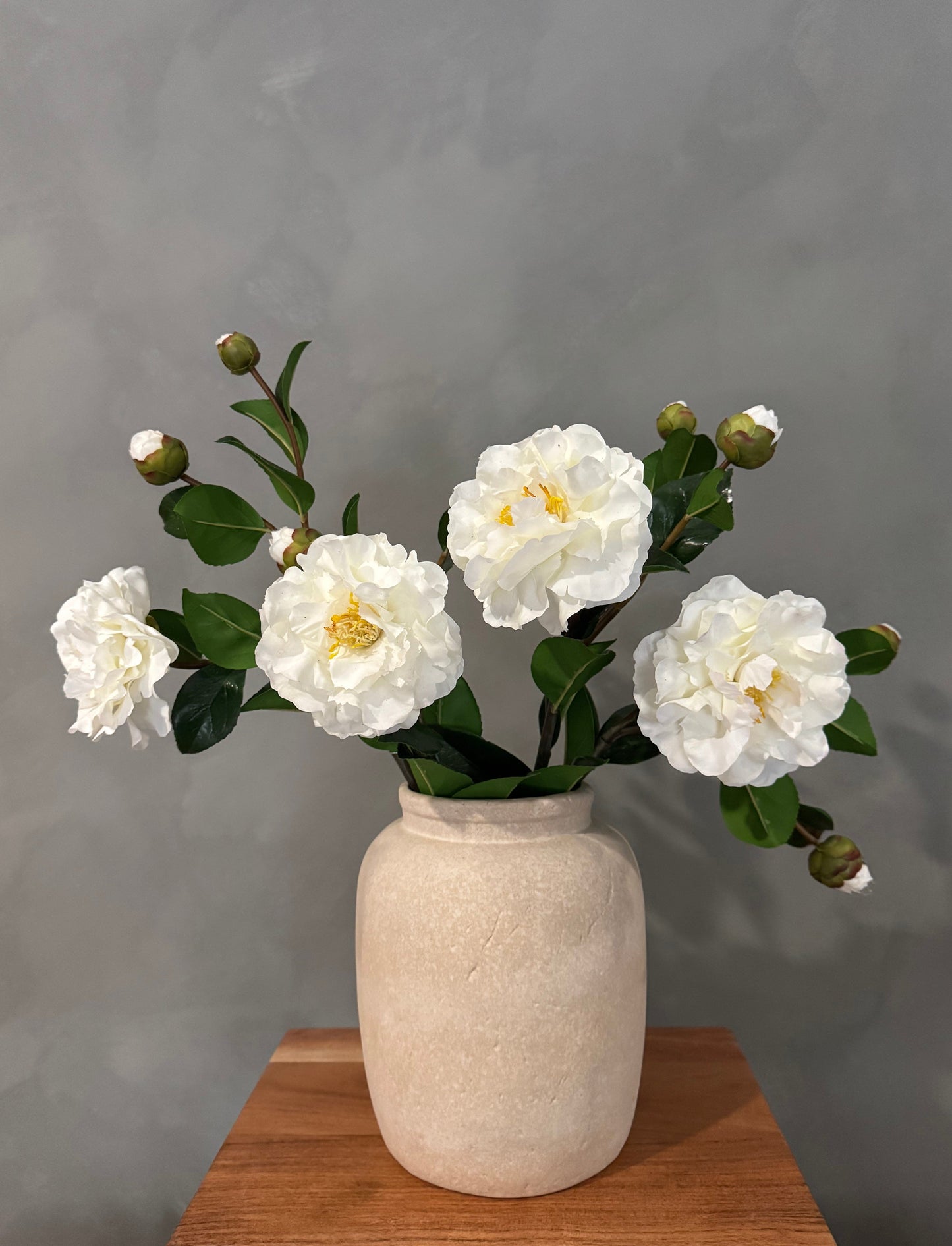 Real Touch White Camellia 28.5”