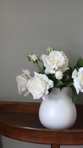 Video of White Real Touch Roses for Home Decor