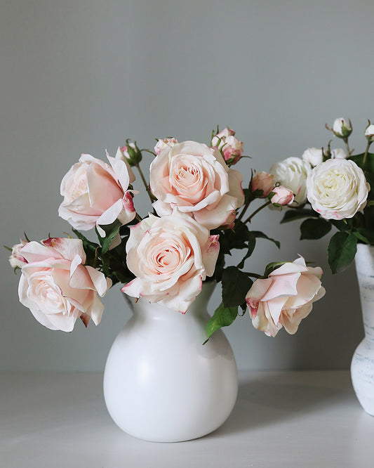 Real Touch Florals Artificial Pink and White Roses