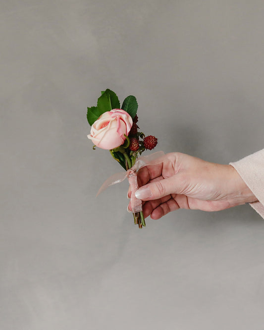 Make Your Own Wedding or Prom Boutonniere with Faux Flowers