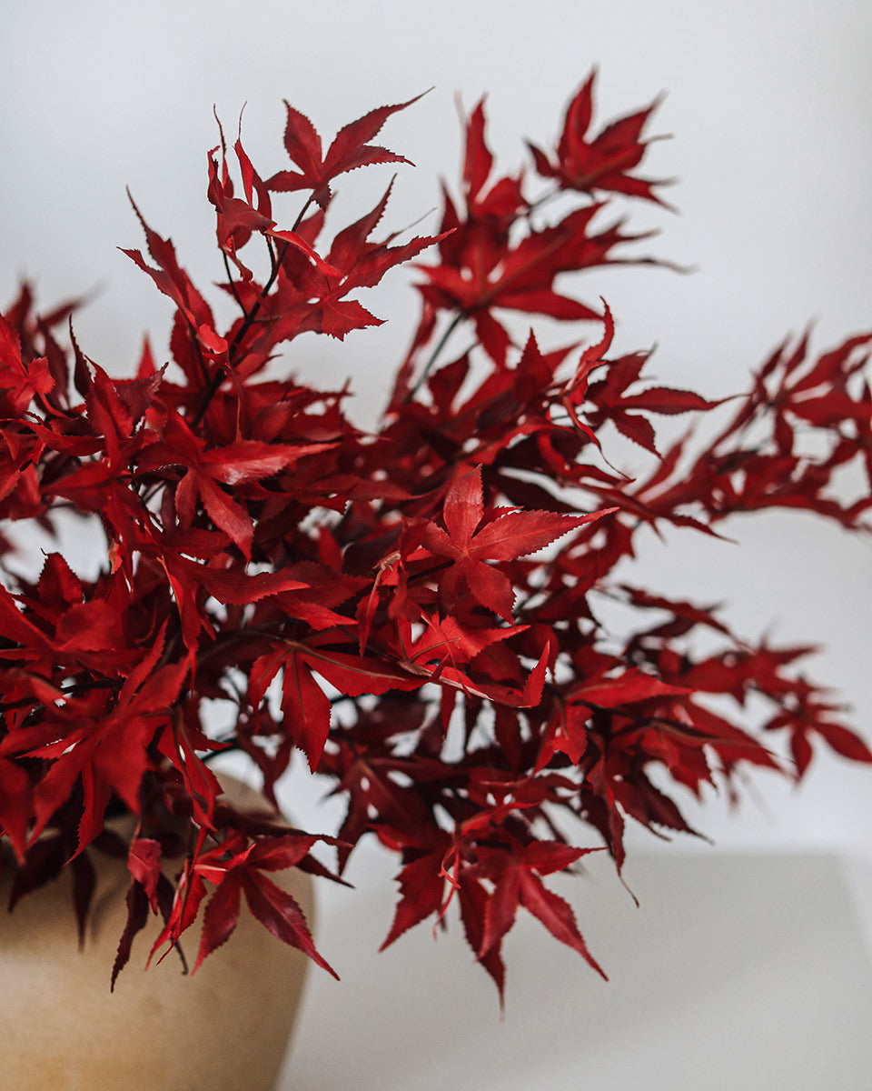 Fall Maple Leaves Artificial Greenery for Home Styling