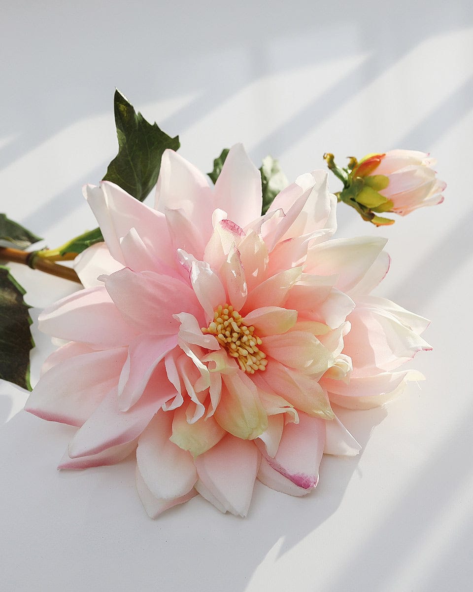 Artificial Dahlia Flower in Pink Peach