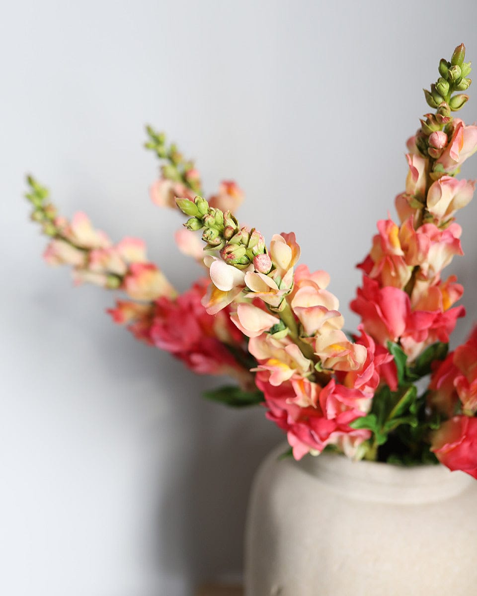 Coral Real Touch Flowers Snapdragons