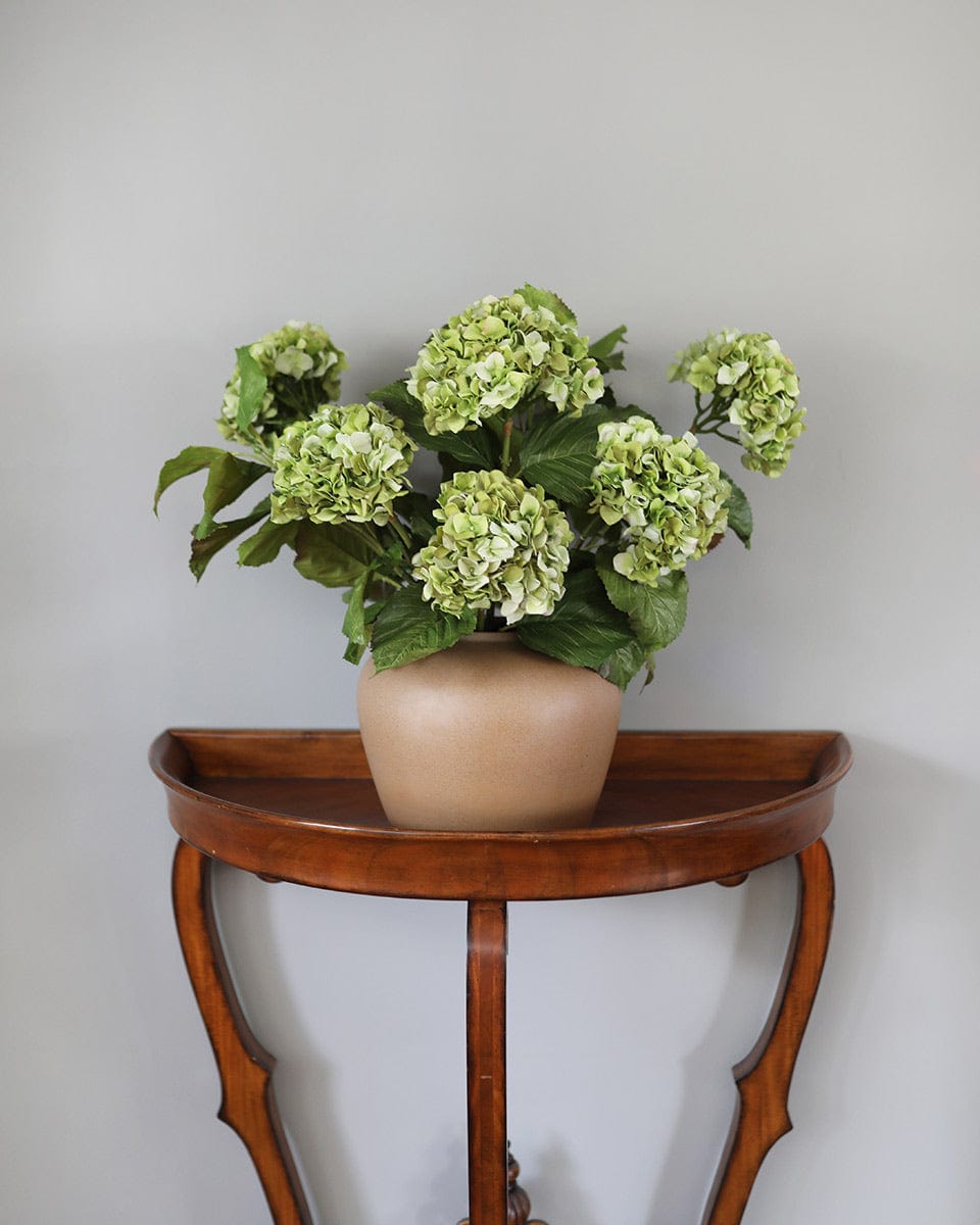 Fake Florals Large Hydrangeas in Green