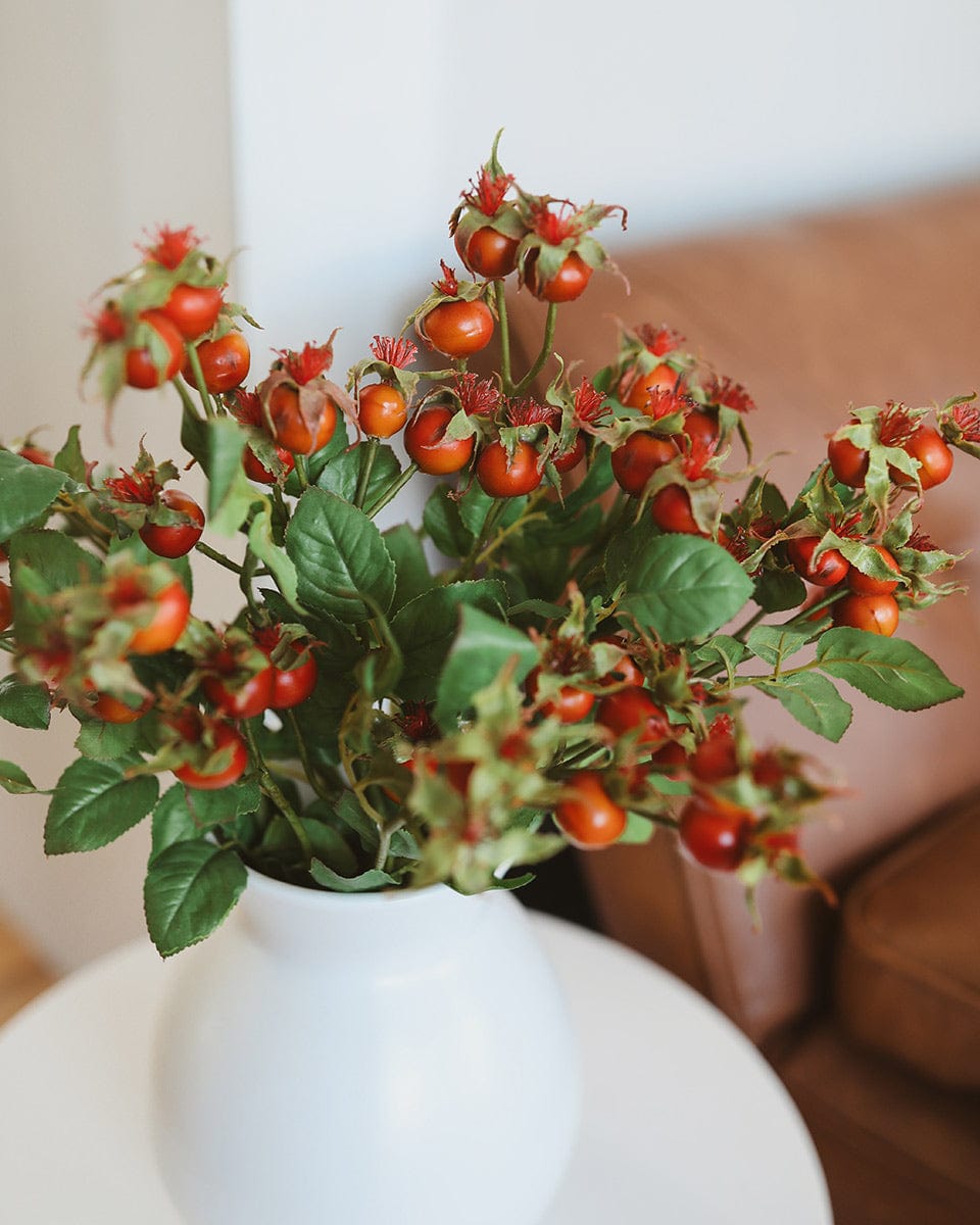 Fake Berries Orange Rose Hips Home Styling