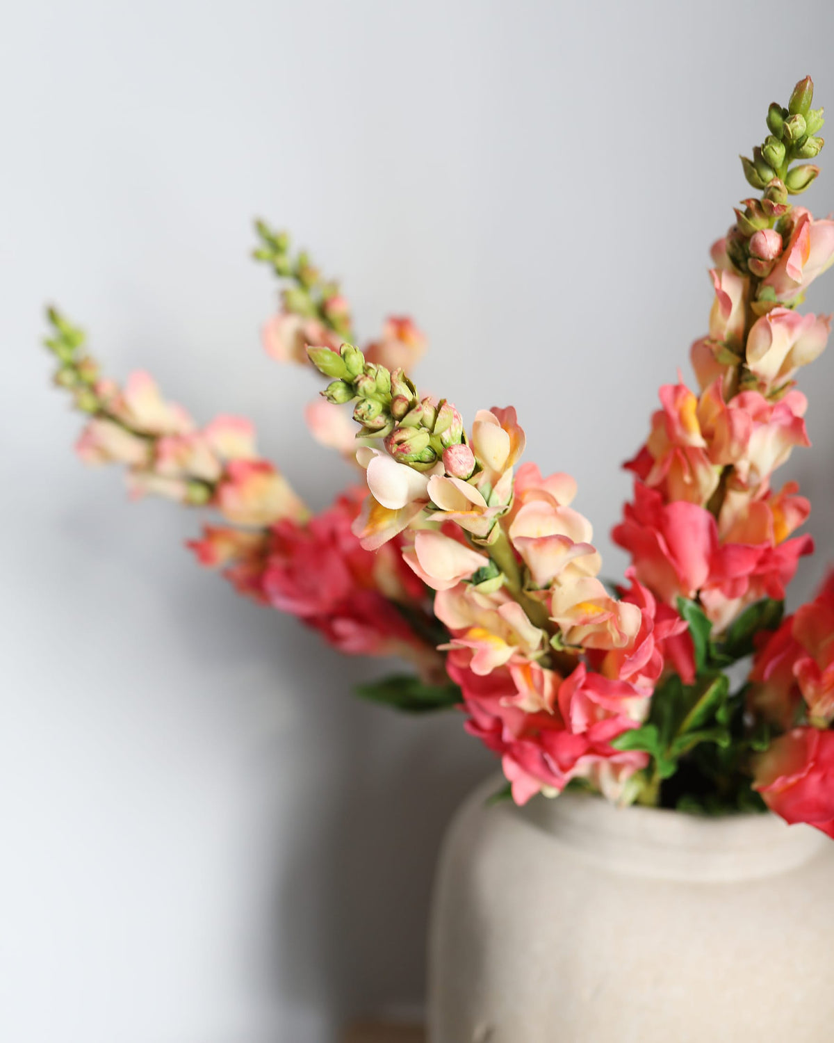 Artificial Coral Snap dragon Blooms