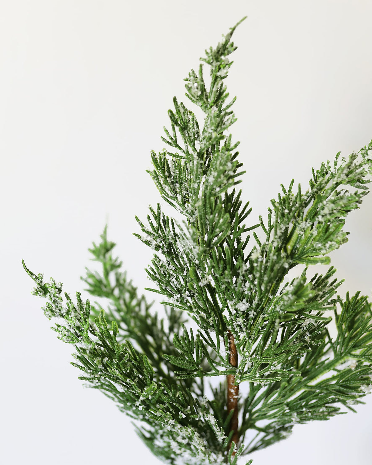 Faux Holiday Pine Greens with Ice