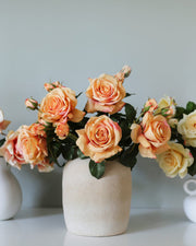 Real Touch Sunset Rose | High Quality Faux Flowers | Artificial Roses