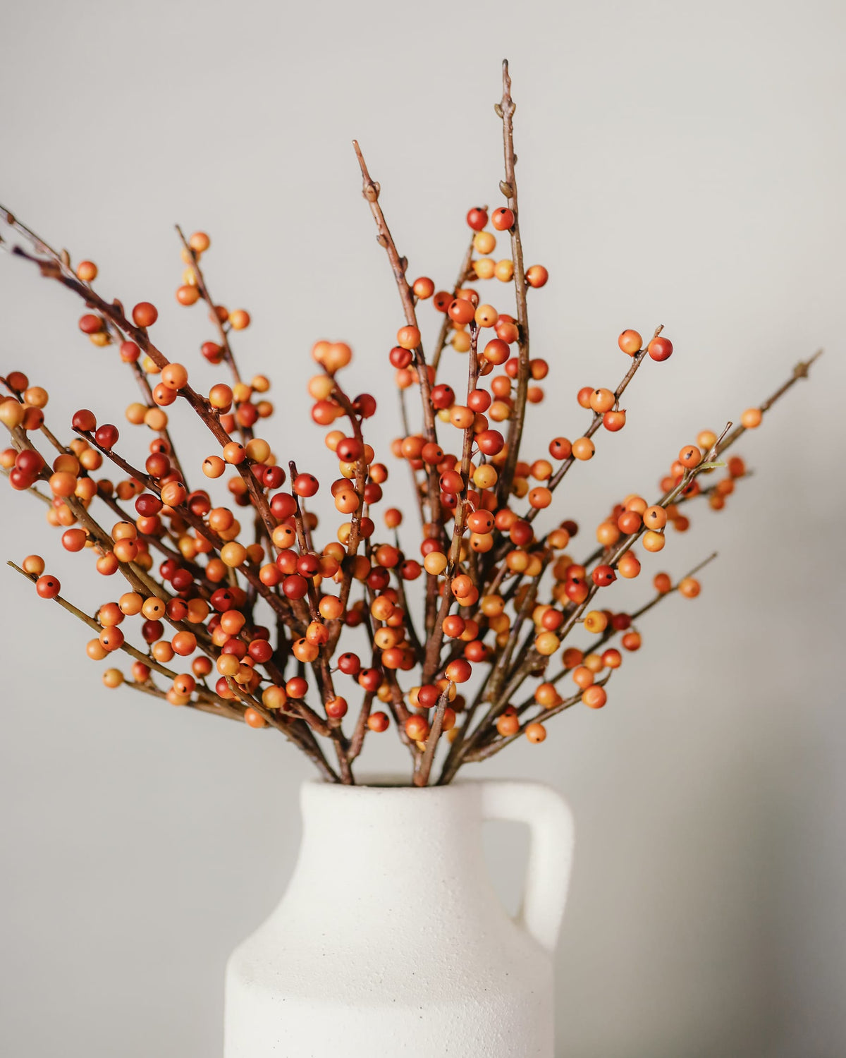 Fake Berries in Two Tone Orange