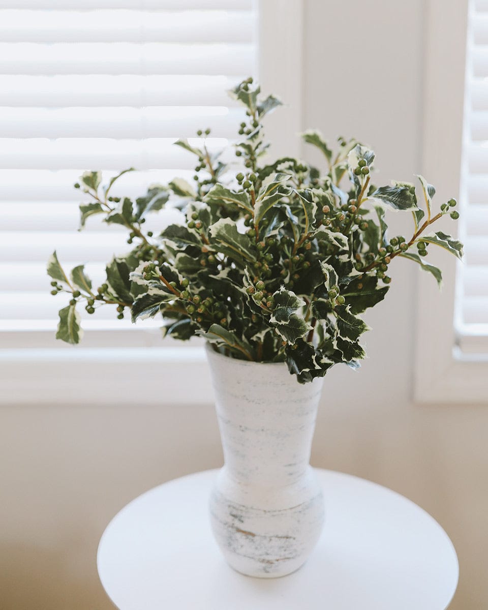 Artificial Holly Leaves Holiday Berries