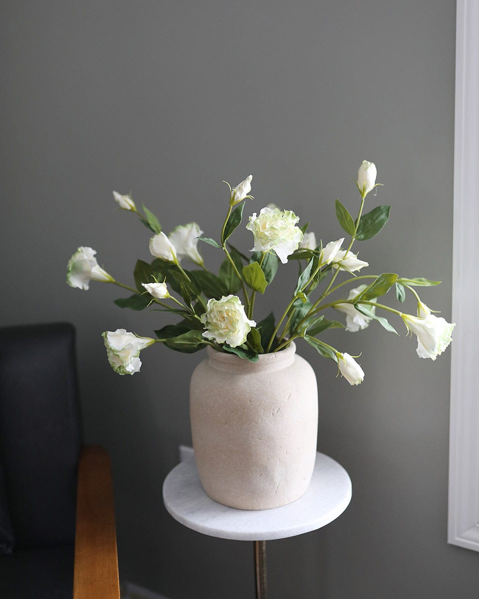 Real Touch Flower Arrangement with Cream Green Lisianthus