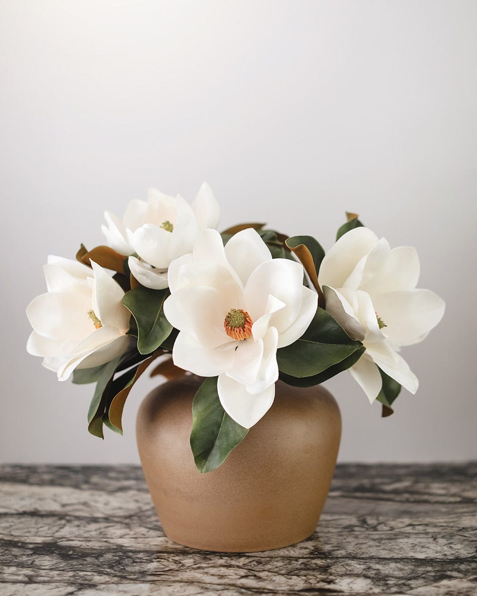 Artificial Magnolia Flowers in Vase