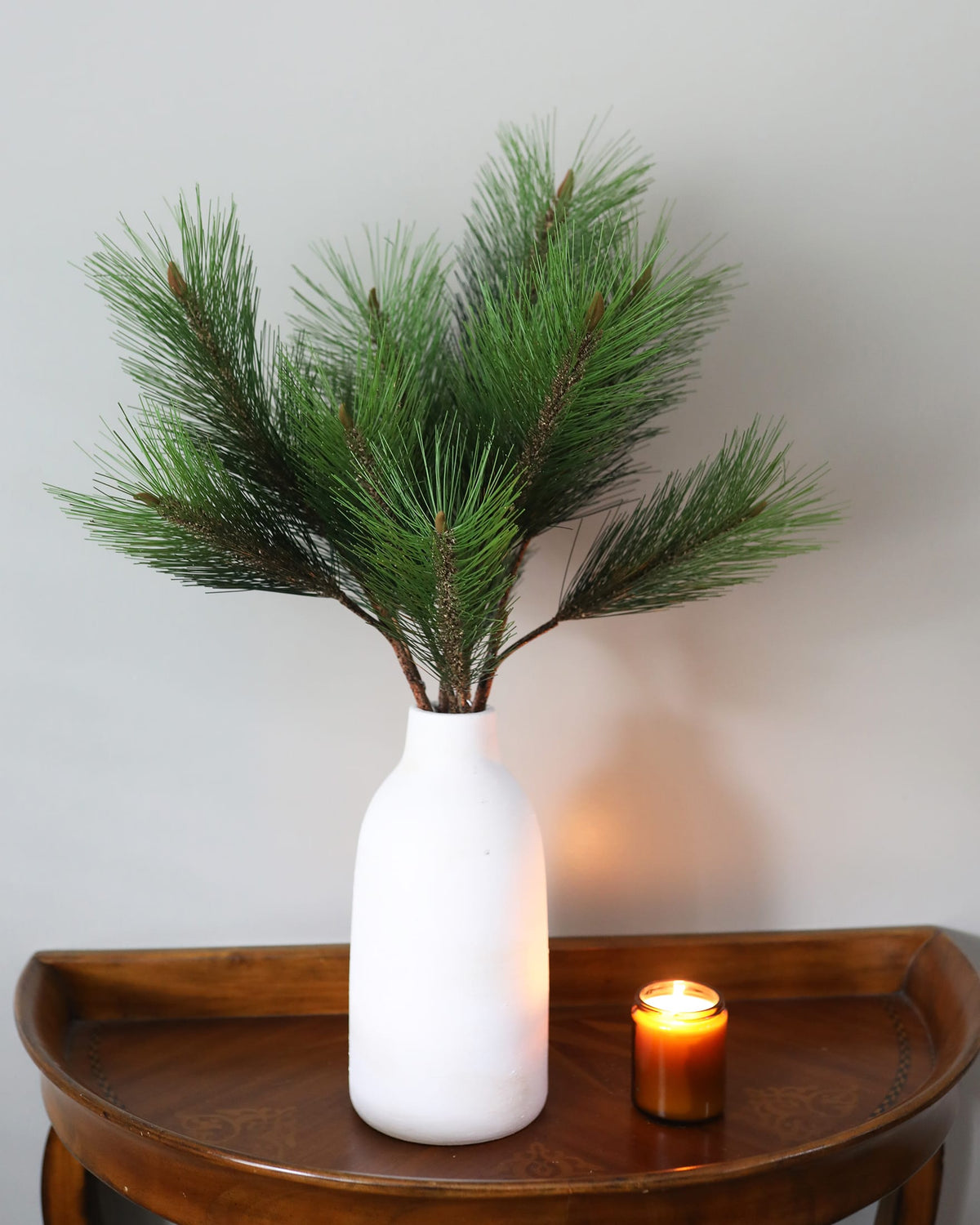 Holiday Needle Pine Stems in Green