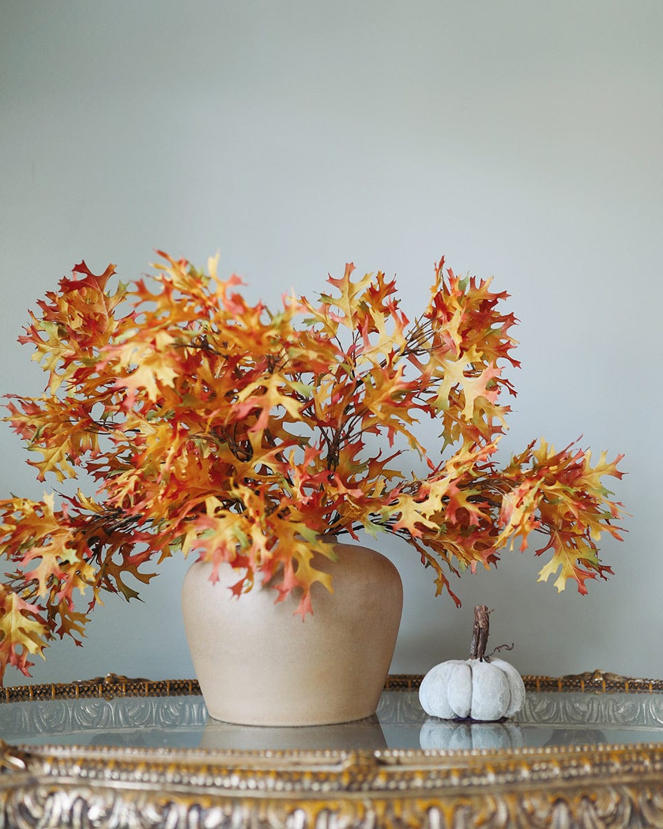 Artificial Oak Leaf Stems Fall Home Decor