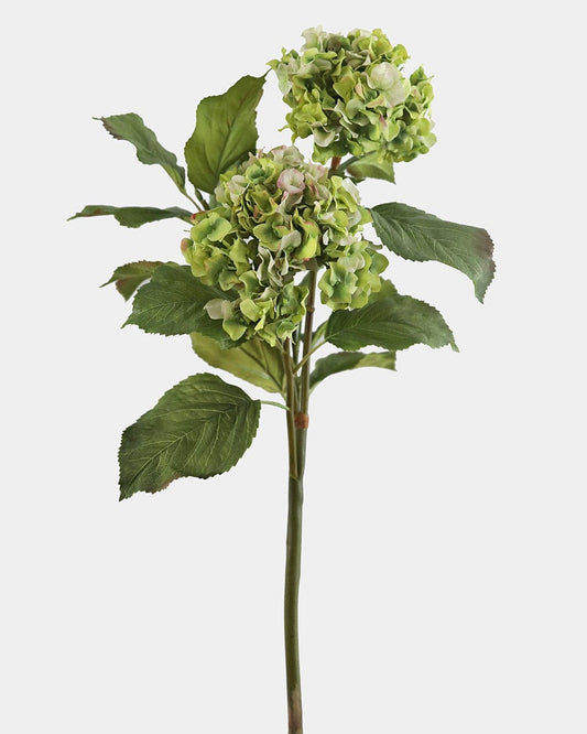 Green Artificial Hydrangea Flowers