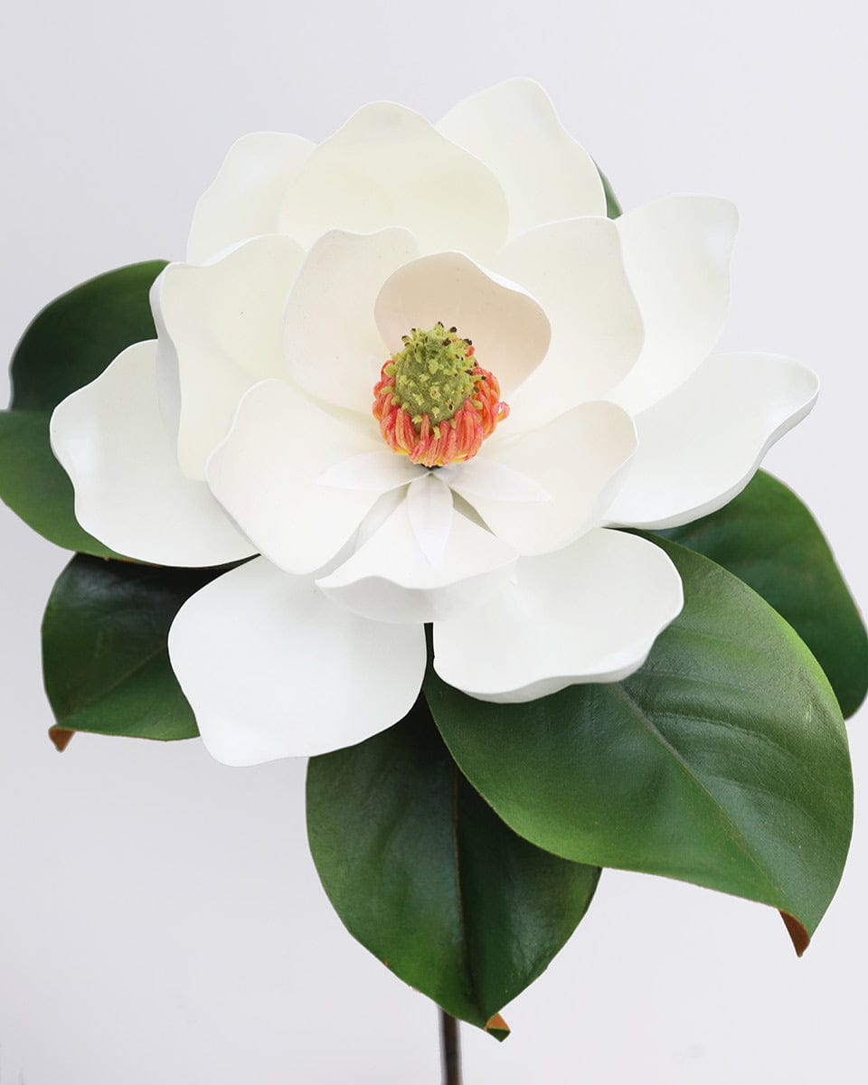 Silk Flowers Large White Magnolia