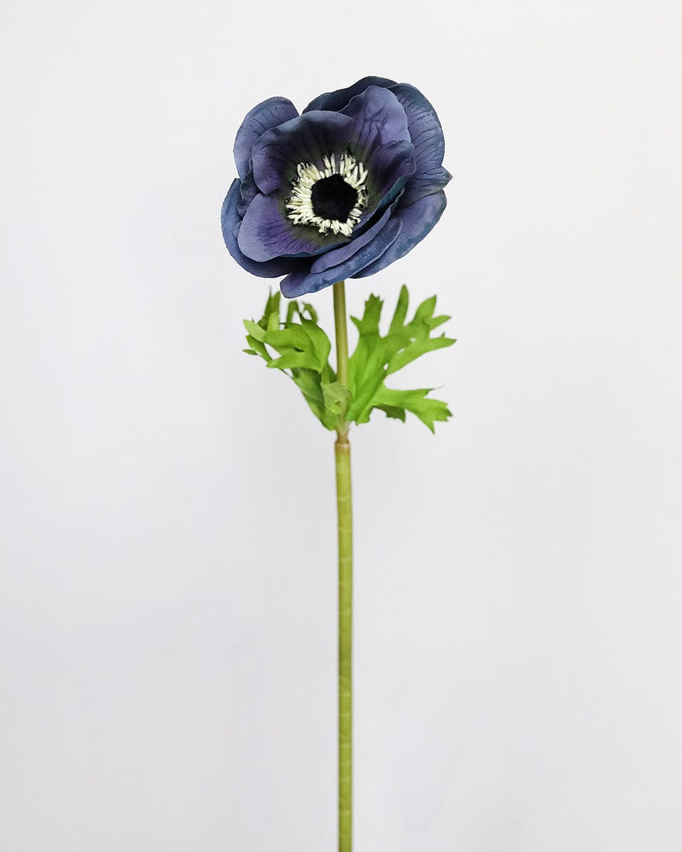Blue Real Touch Anemone Faux Flowers