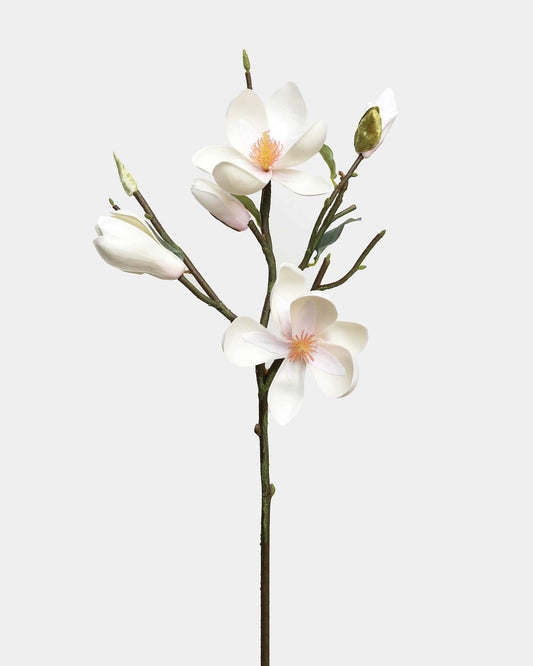 Faux white Magnolia Branch 