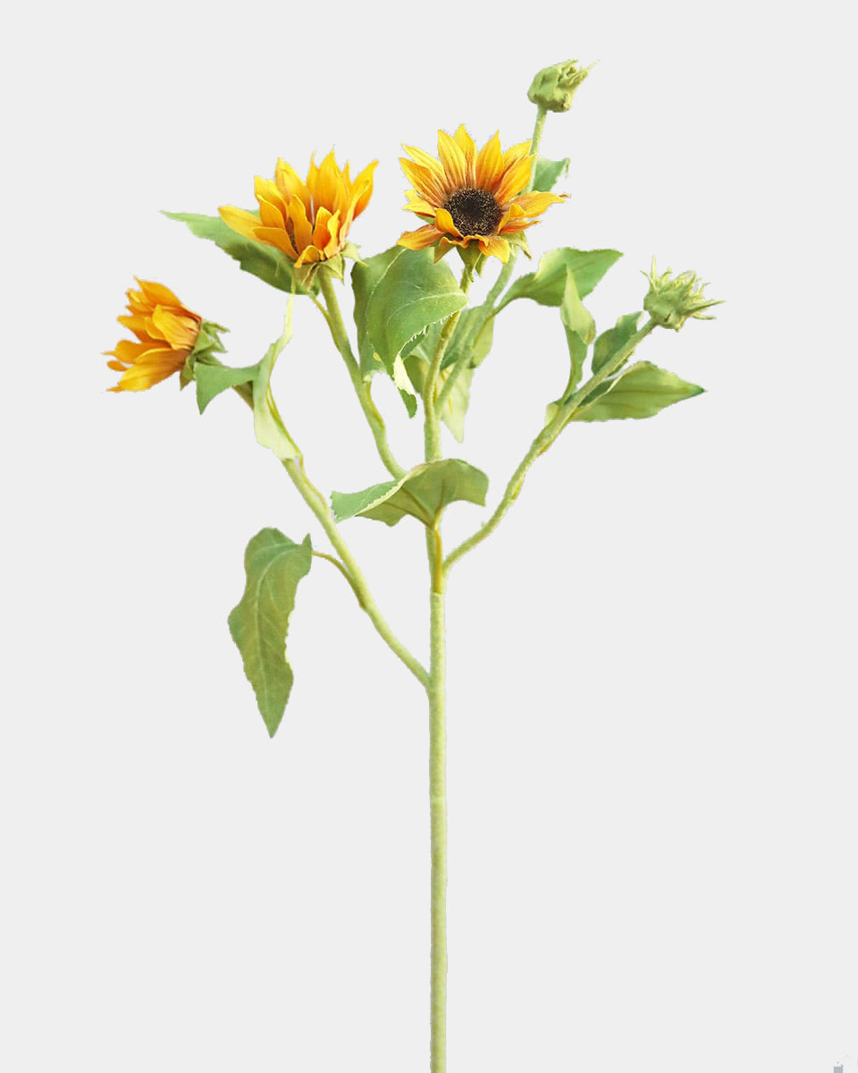 Prestige Botanicals Artificial Sunflower spray Stem