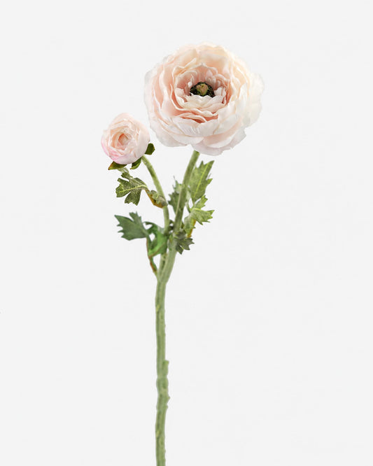 Blush Pink faux Ranunculus Flower