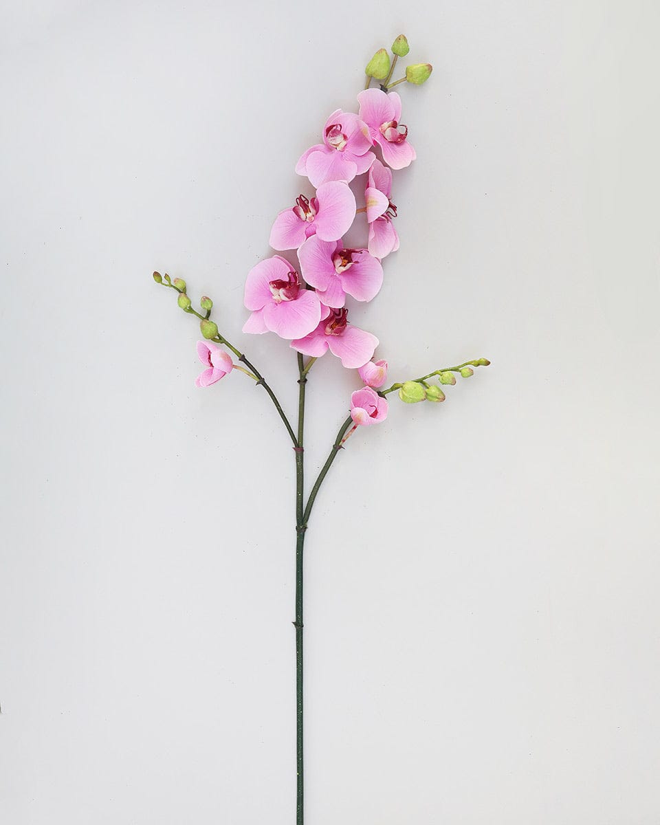 Pink Phalaenopsis Faux Orchid Stem