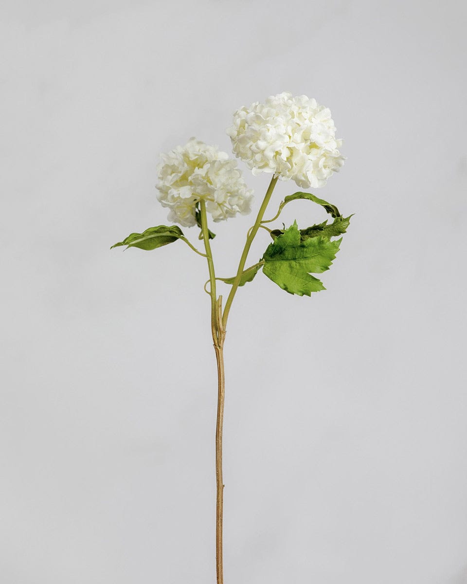 Prestige Botanicals Artificial White Snowball flower