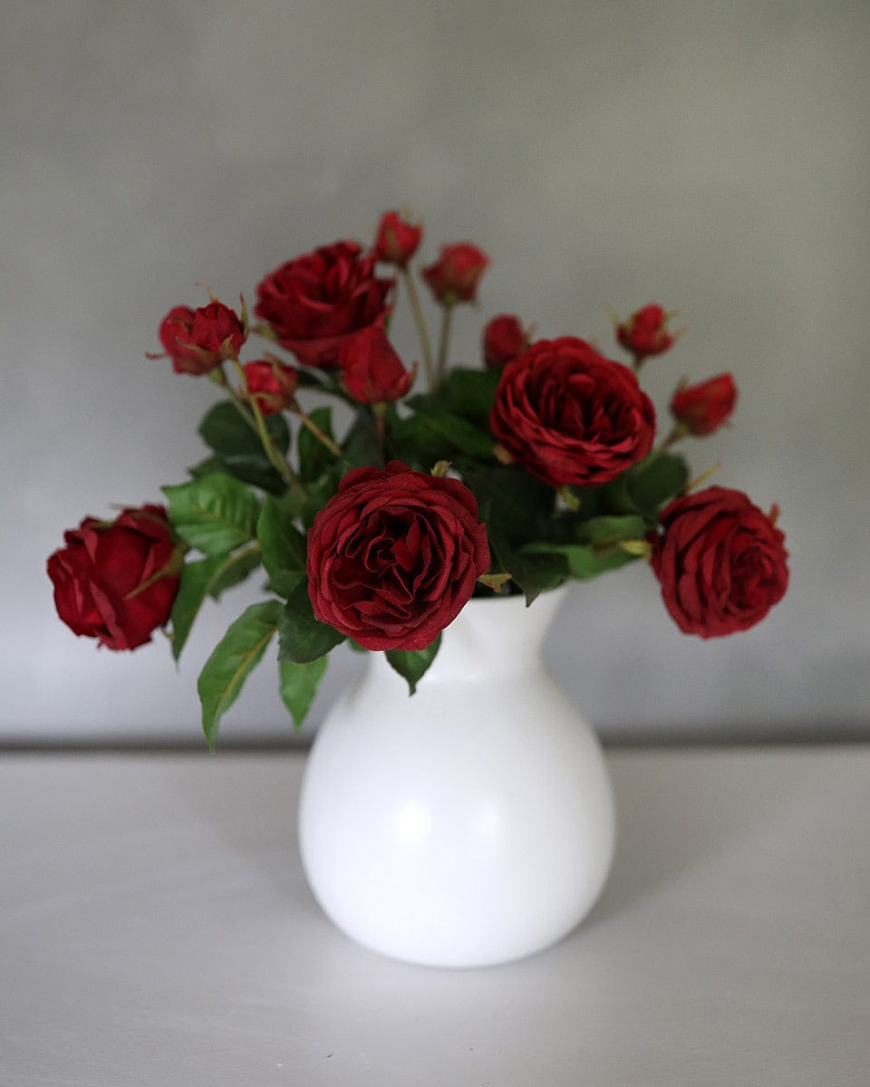Artificial Flowers Red Roses Styled in Vase