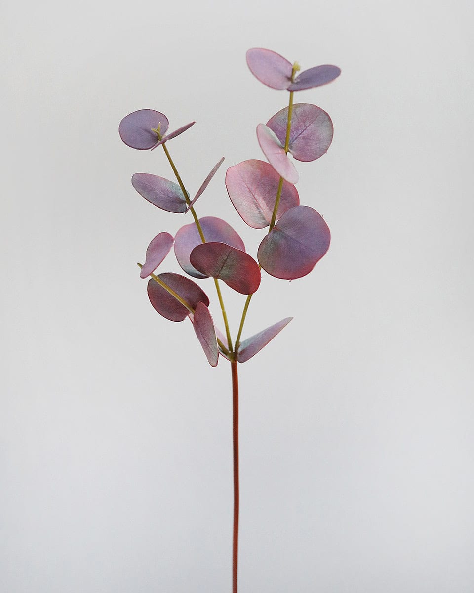 Burgundy Plum Artificial Eucalyptus