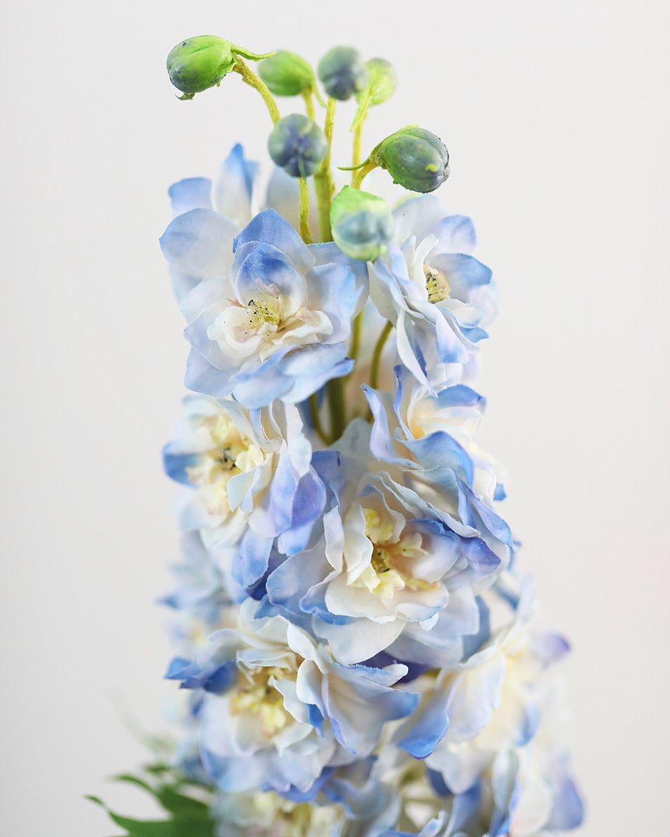 Prestige Botanicals Artificial Blue Delphinium Stem close up