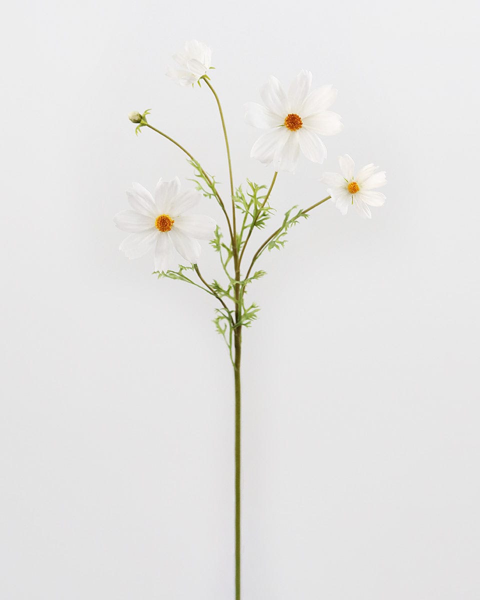 Real Touch Flowers White Cosmos