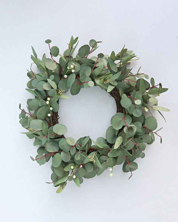Artificial Eucalyptus Wreath 24”