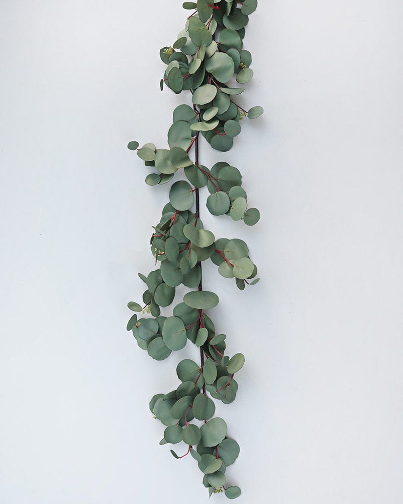 Artificial Greenery Silver Dollar Eucalyptus Garland