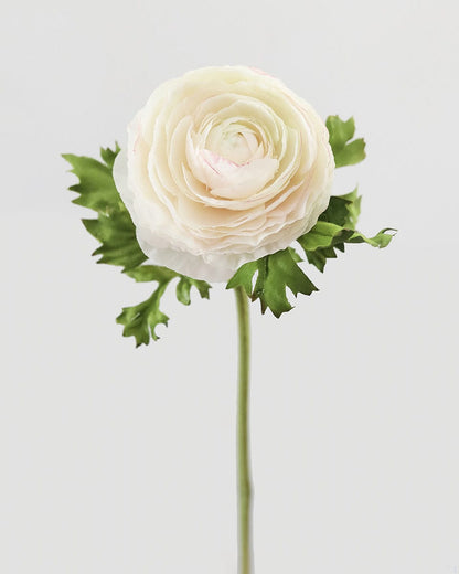 Faux Cream Ranunculus Blossom