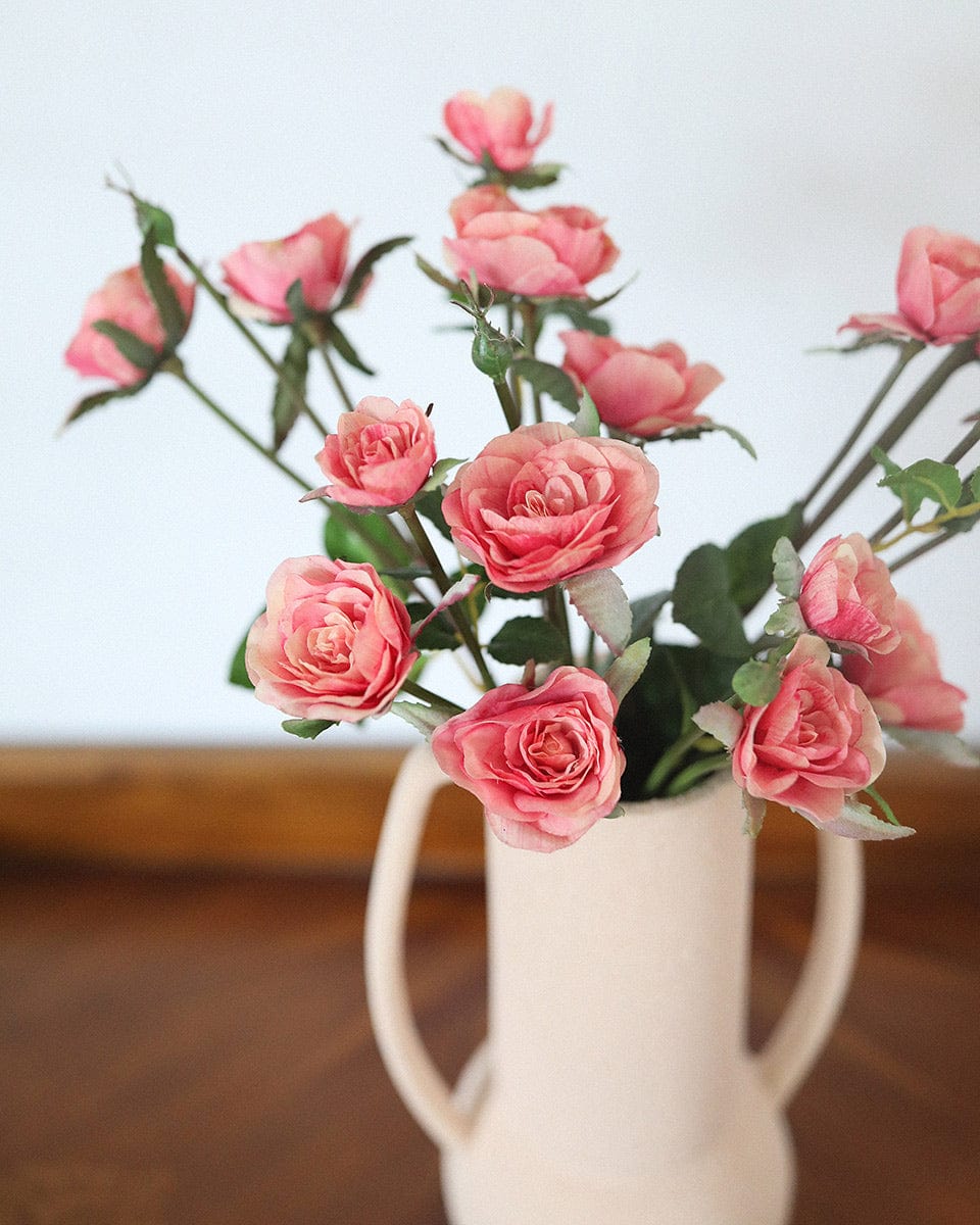 Pink Coral Faux Roses for Home Styling