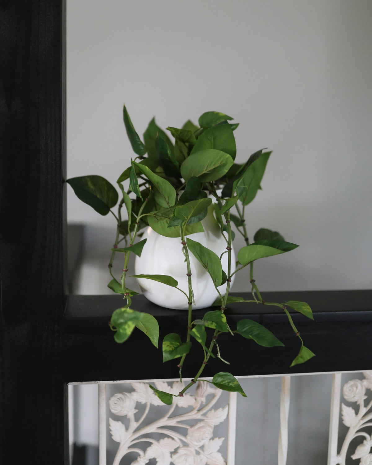 Hanging Faux Pothos Bush in a vase