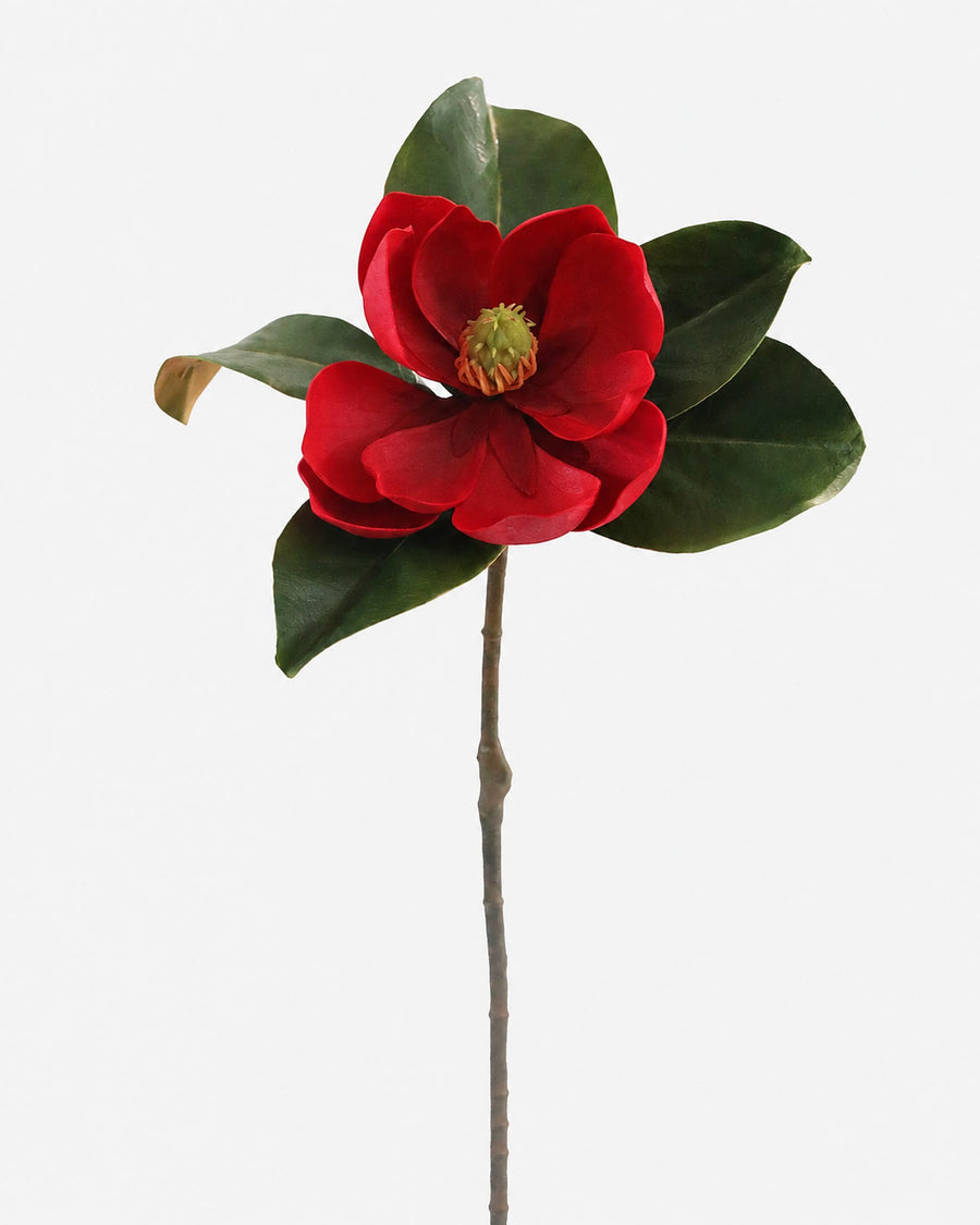 Red Artificia Magnolia Bloom
